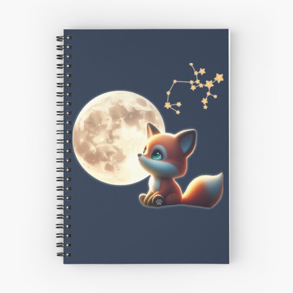 Item preview, Fox Night Guardian Cute Mystical Fox Moon Celestial Aesthetic Art designed and sold by lunadesignsmoon.