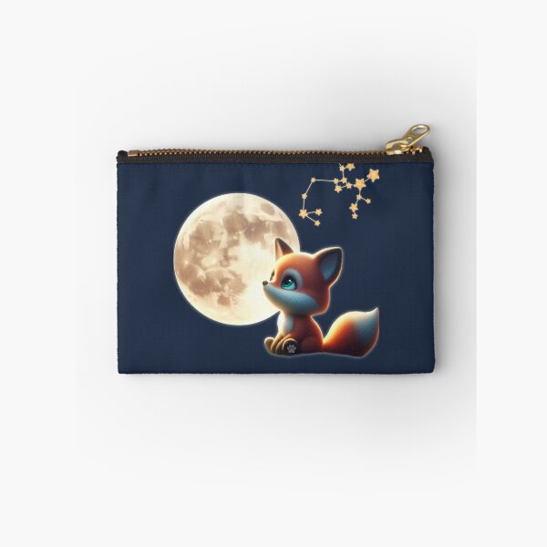 Item preview, Fox Night Guardian Cute Mystical Fox Moon Celestial Aesthetic Art designed and sold by lunadesignsmoon.