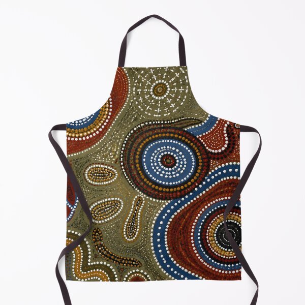 Item preview, Aboriginal Inspired Dot Art - With Circles and Swamp designed and sold by GrinGalore.