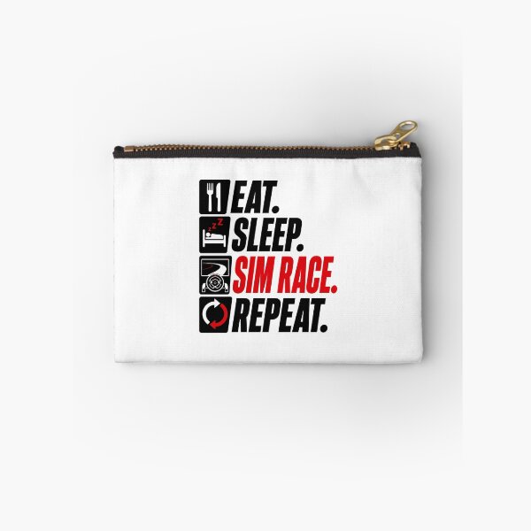 Item preview, Eat Sleep Sim Race Repeat Racing Gamer designed and sold by Fenay Designs.