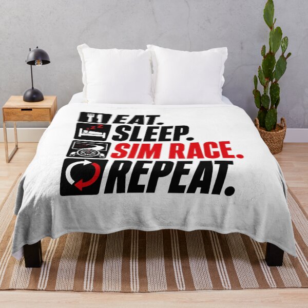 Item preview, Eat Sleep Sim Race Repeat Racing Gamer designed and sold by Fenay Designs.