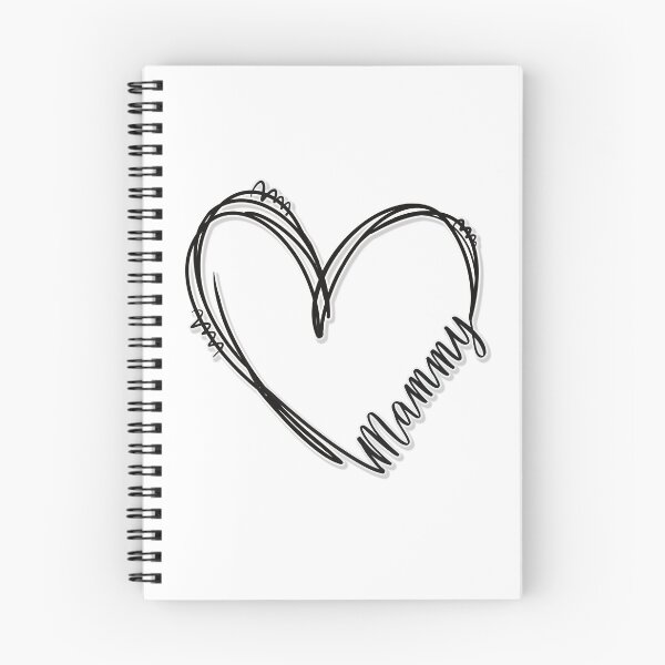 Item preview, Mammy Heart Scribble - Minimalist Love Hand Drawn Line Art designed and sold by StudioNoRule.