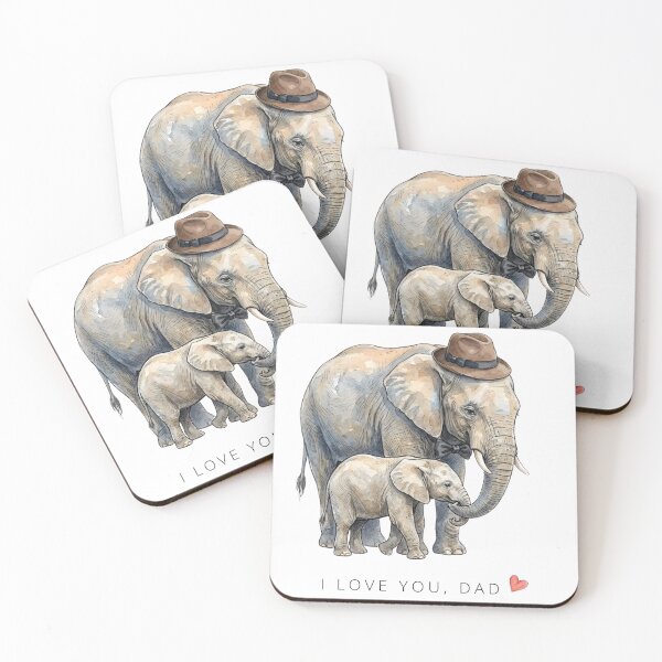 Item preview, Elephant - Dad and Baby designed and sold by Roy & Tiffany.