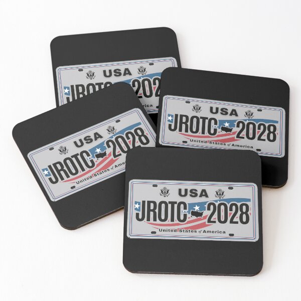 Item preview, JROTC 2028 USA License Plate‑Style Patriotic Military Cadet Design designed and sold by GFamilyC.
