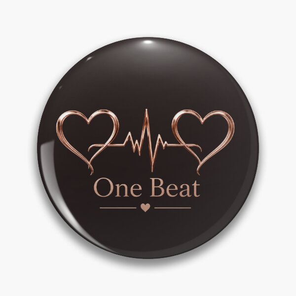 Item preview, One Beat – Romantic Quote Design for Couples designed and sold by JagrDesigns.