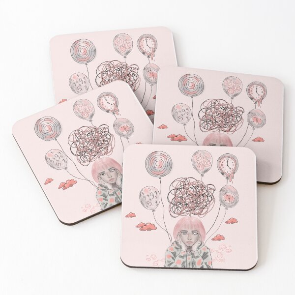 Item preview, Overwhelmed – Anxiety & Overthinking Illustration designed and sold by MaggesticDesigns.