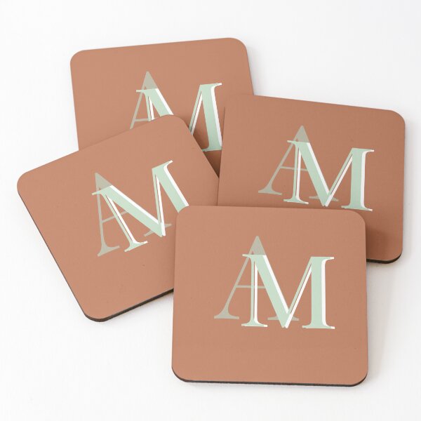 Item preview, Serene AM Monogram - Earthy Elegance designed and sold by BriSher.