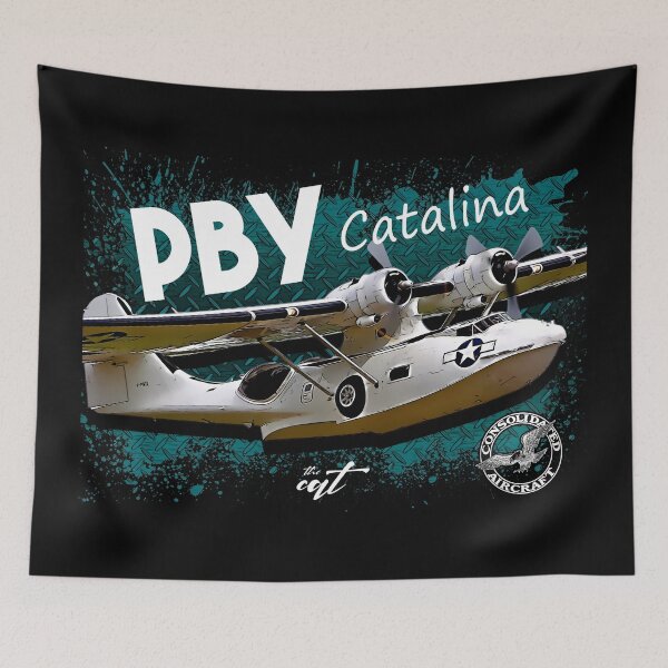 Item preview, Consolidated PBY Catalina Vintage Aviation Flying Boat Military Aircraft Pilot Gift designed and sold by Aerolovers.