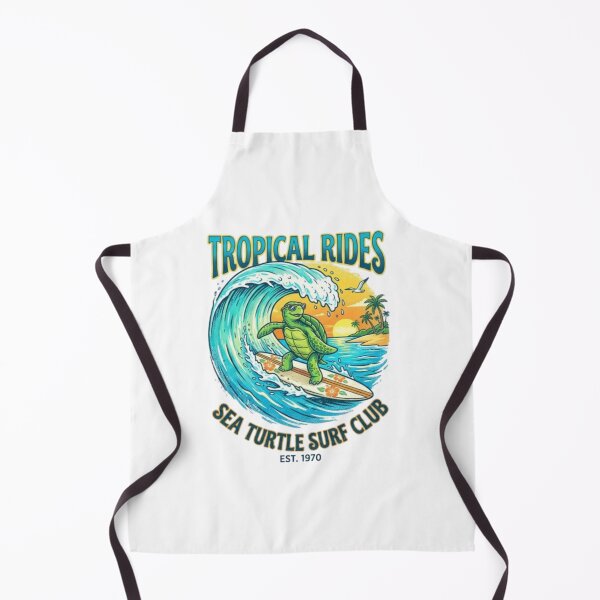 Item preview, Surfing Sea Turtle – Tropical Beach Design designed and sold by Dogandesighn.