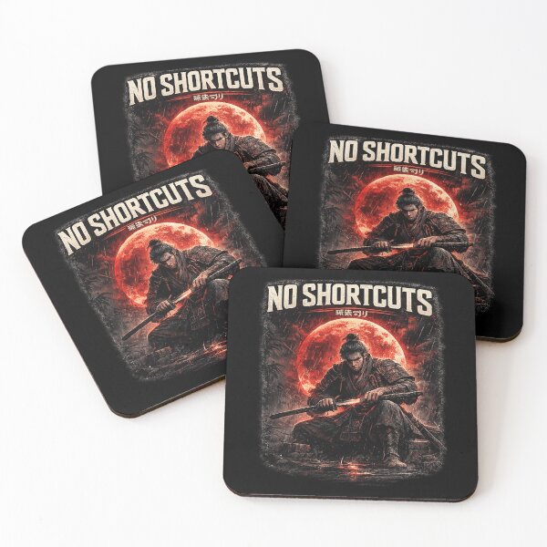 Item preview, No Shortcuts Samurai Streetwear T-Shirt | Discipline & Hard Work Japanese Style Design designed and sold by Atharva-threads.