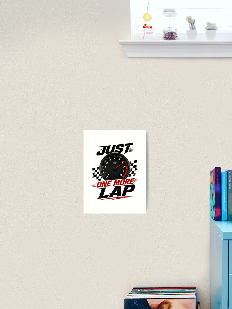 Thumbnail 2 von 3, Kunstdruck, Nur noch eine Runde Sim-Racing-RPM-Design designt und verkauft von Fenay Designs.
