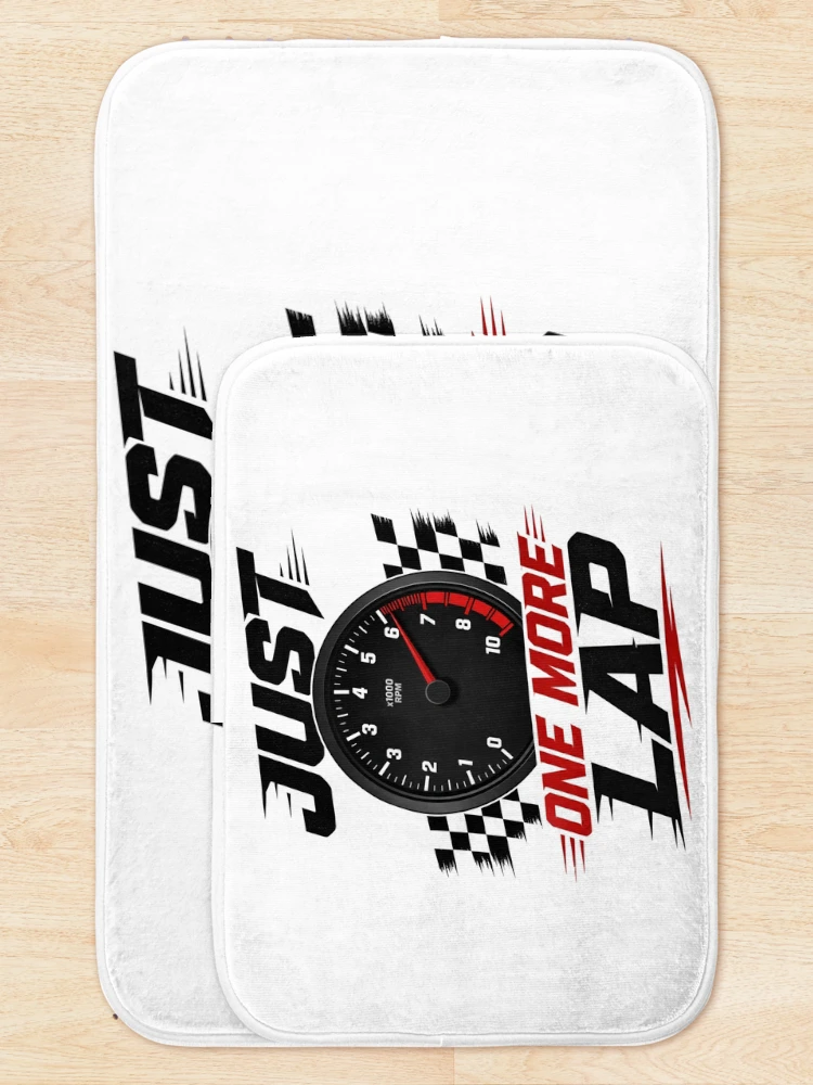 Thumbnail 5 von 6, Badematte, Nur noch eine Runde Sim-Racing-RPM-Design designt und verkauft von Fenay Designs.