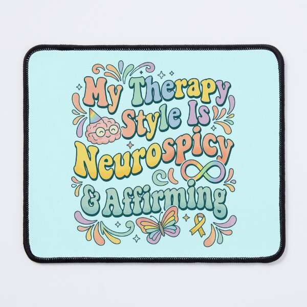Item preview, LGBTQ Neurodivergent Therapist Gift Neurospicy ADHD Autism Affirming Mental Health Counselor Pride Design designed and sold by Im-Ara.