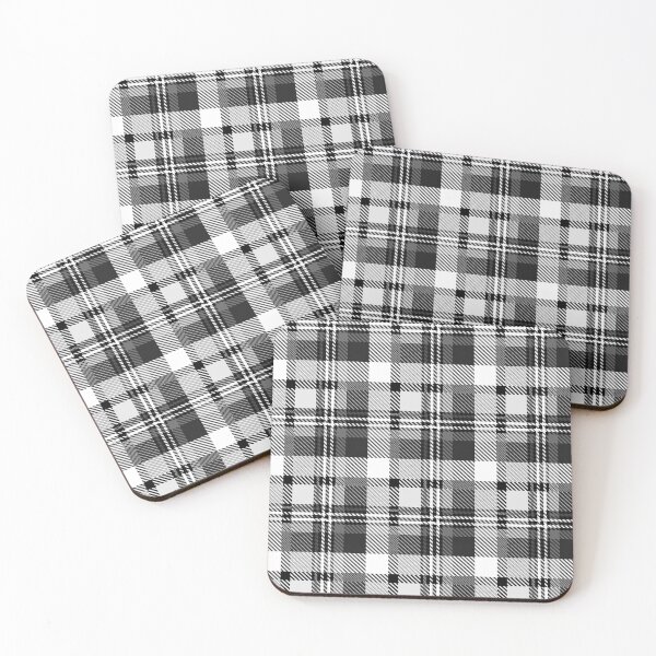 Item preview, Gray Black and White Madras Plaid Tartan  designed and sold by PatternTitan.