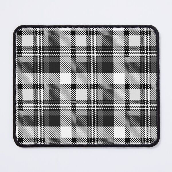 Item preview, Gray Black and White Madras Plaid Tartan  designed and sold by PatternTitan.