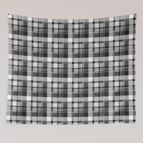 Item preview, Gray Black and White Madras Plaid Tartan  designed and sold by PatternTitan.
