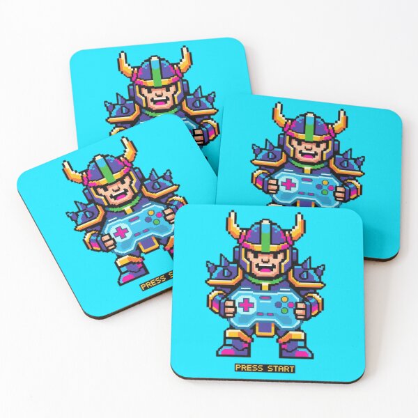 Item preview, Retro Pixel Gamer Warrior – Press Start Arcade Hero designed and sold by ChaosNest.