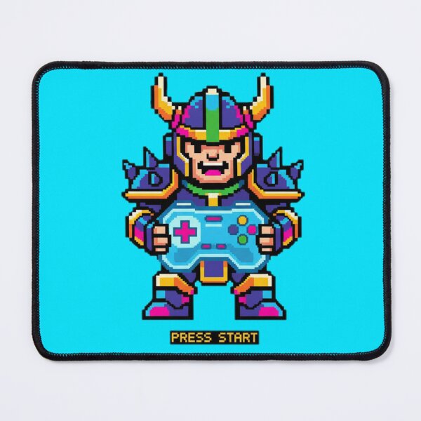 Item preview, Retro Pixel Gamer Warrior – Press Start Arcade Hero designed and sold by ChaosNest.
