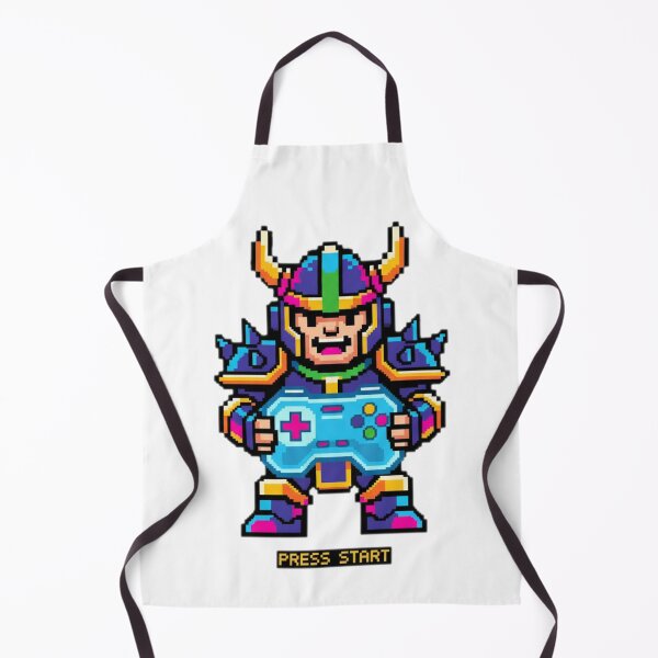 Item preview, Retro Pixel Gamer Warrior – Press Start Arcade Hero designed and sold by ChaosNest.