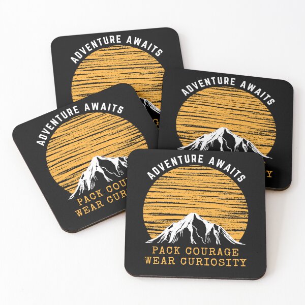 Item preview, Adventure awaits; pack courage, wear curiosity designed and sold by darshants.