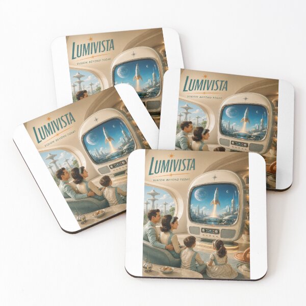 Item preview, Wall Art - Postcard - Lumivista Retro-Futuristic Vision designed and sold by ForeverPrintsOK.