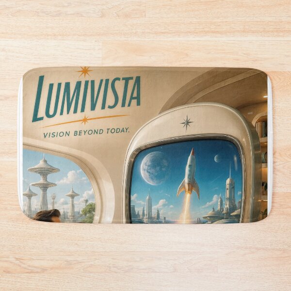 Item preview, Wall Art - Postcard - Lumivista Retro-Futuristic Vision designed and sold by ForeverPrintsOK.