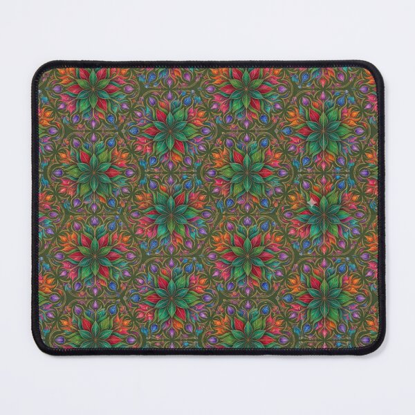 Item preview, Botanical Jungle Mandalas - Colorful Floral Pattern designed and sold by Nitneroc.