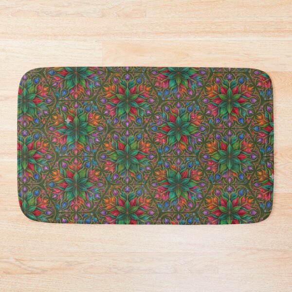 Item preview, Botanical Jungle Mandalas - Colorful Floral Pattern designed and sold by Nitneroc.