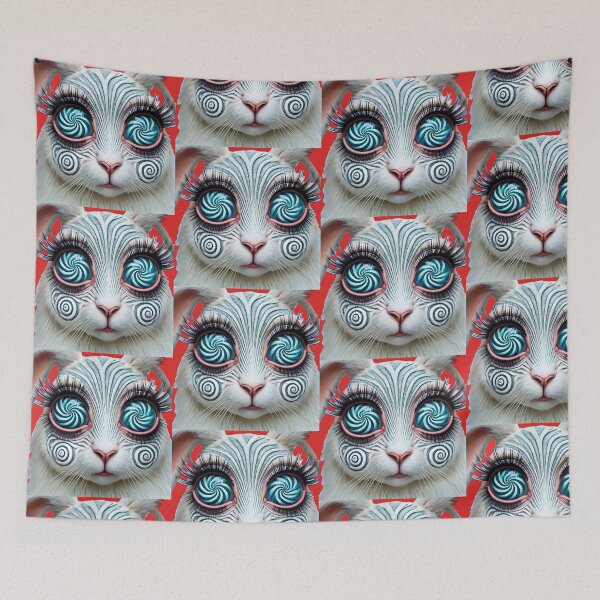 Item preview, long eyelashes hypnotized bunny  designed and sold by LujziWorld.