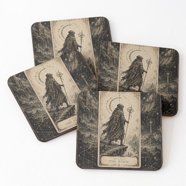 Item preview, Gothic Tarot The Fool Mystic Wanderer designed and sold by ZetaDream.