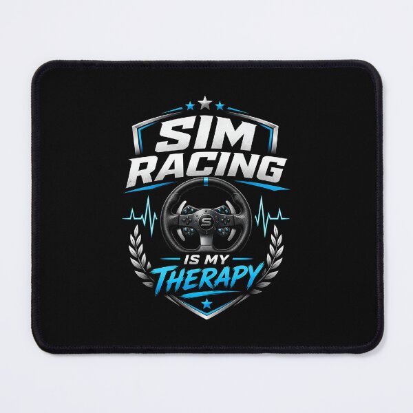 Item preview, Sim Racing Is My Therapy Steering Wheel Design designed and sold by Fenay Designs.