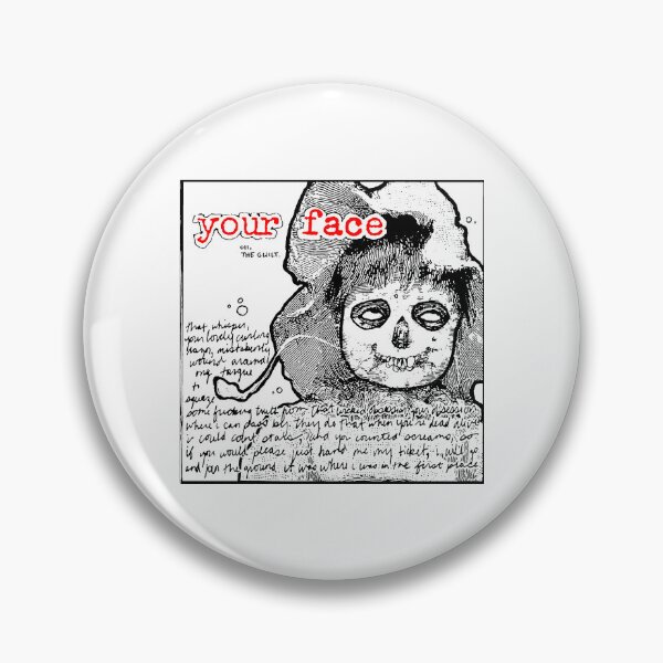 Item preview, Your Face Red Typography designed and sold by nerdyygraphic.