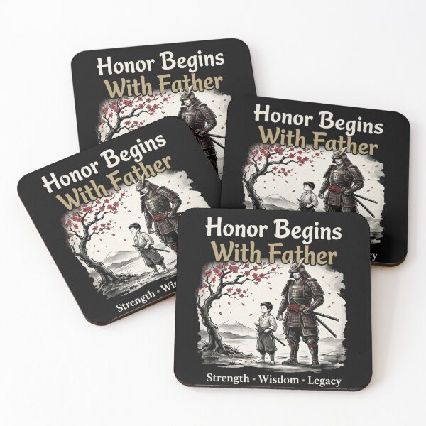 Item preview, Honor Begins With Father | Samurai Father Shirt designed and sold by smailait.