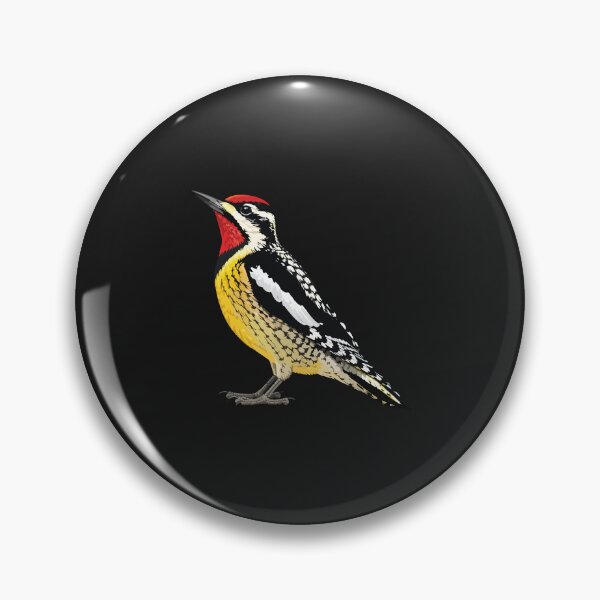 Item preview, Yellow Bellied Sapsucker Woodpecker Bird Vintage Nature Illustration designed and sold by DonaldMcCullum.