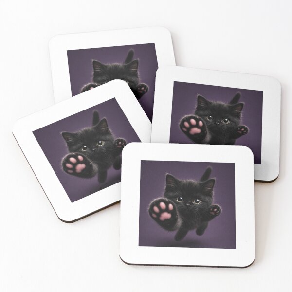 Item preview, Tiny Void Paw Attack Kitten designed and sold by LovelyCatGalaxy.
