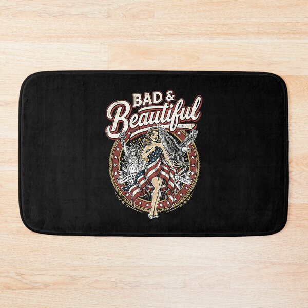 Item preview,  Bad Beautiful Vintage Pin Up Woman American Flag Eagle Freedom designed and sold by graphixpolash.
