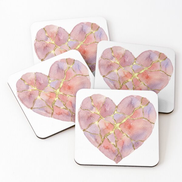 Item preview, Golden Mending | Kintsugi Heart & Healing Art designed and sold by OVERRIDESTUDIOS.