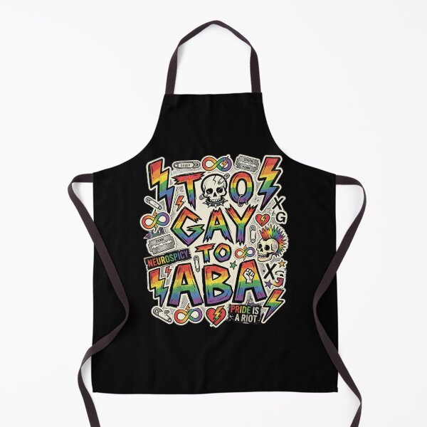 Item preview, Funny LGBTQ Autism Friendly Therapist Design Too Gay To ABA Queer Neurodiversity Advocate Gift designed and sold by Im-Ara.