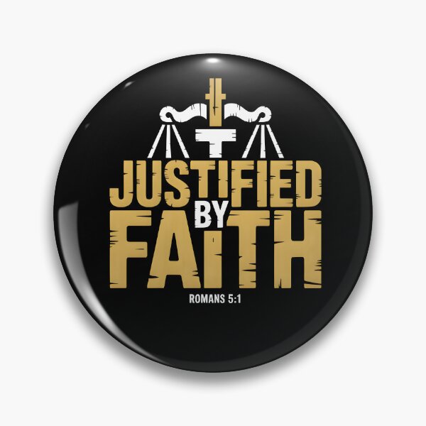 Item preview, Justified By Faith - Romans 5:1 Faith Based Graphic Tee designed and sold by ForgedByFaith.