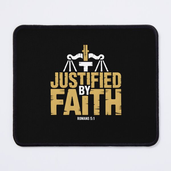 Item preview, Justified By Faith - Romans 5:1 Faith Based Graphic Tee designed and sold by ForgedByFaith.