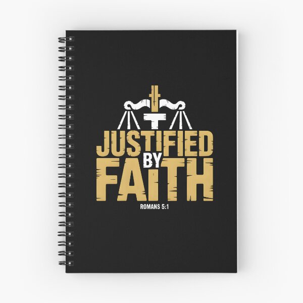 Item preview, Justified By Faith - Romans 5:1 Faith Based Graphic Tee designed and sold by ForgedByFaith.