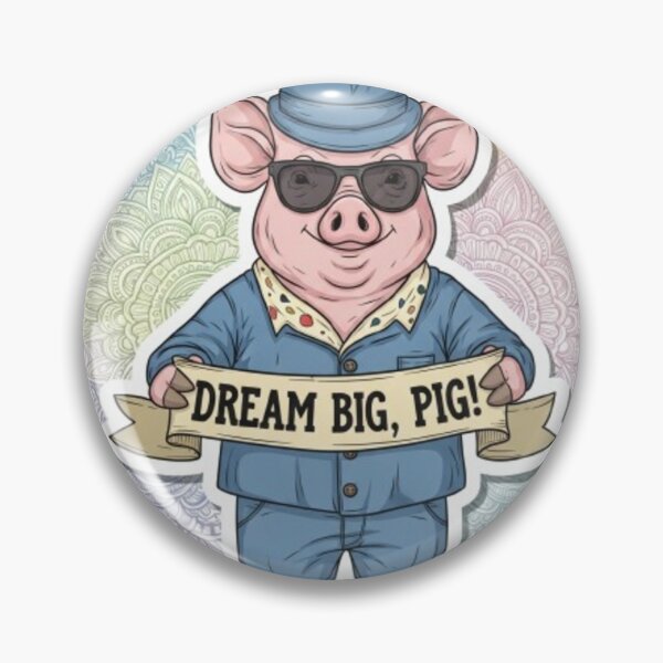 Item preview, Cool Piggy Mandala Sticker designed and sold by Chromatic Artistry.