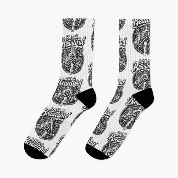 Item preview, Bad Beautiful Vintage Pin Up Woman American Flag Eagle Freedom black and white designed and sold by graphixpolash.
