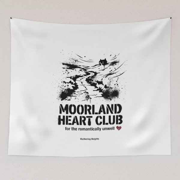 Item preview, Moorland Heart Club Wuthering Heights Romantic Gothic Design designed and sold by Fenay Designs.