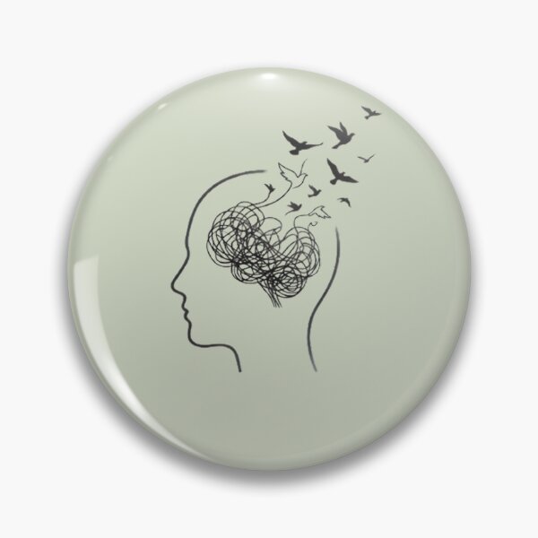 Item preview, Mental Health Awareness Line Art Aesthetic designed and sold by MCV-Designs.