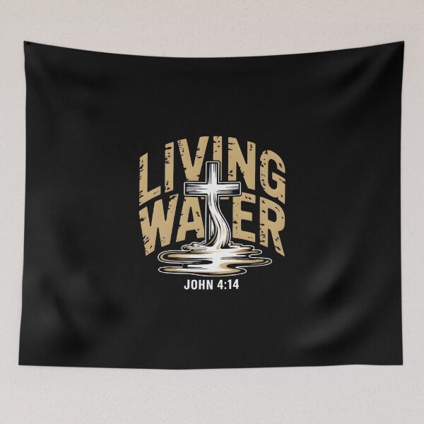 Item preview, Living Water - John 4:14 Faith Based Graphic Tee designed and sold by ForgedByFaith.