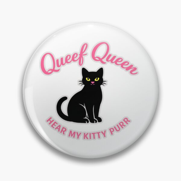 Item preview, Queef Queen – Hear My Kitty Purr Minimal Cat Design designed and sold by MerchlyMike.
