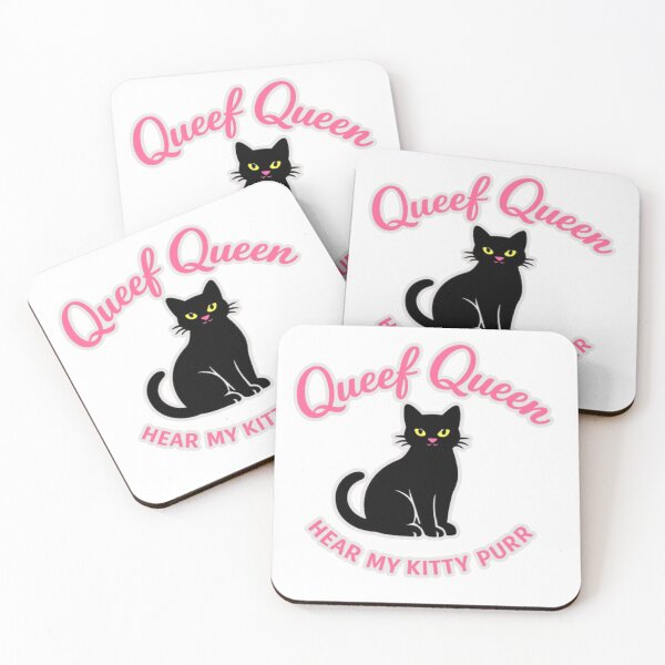 Item preview, Queef Queen – Hear My Kitty Purr Minimal Cat Design designed and sold by MerchlyMike.