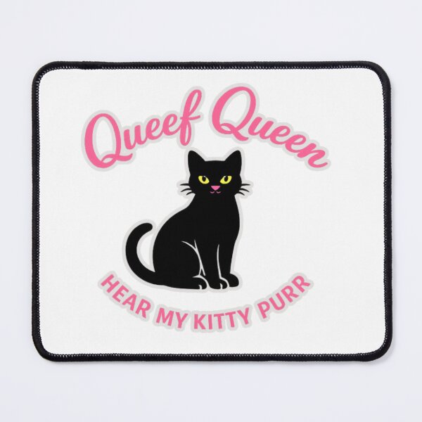 Item preview, Queef Queen – Hear My Kitty Purr Minimal Cat Design designed and sold by MerchlyMike.