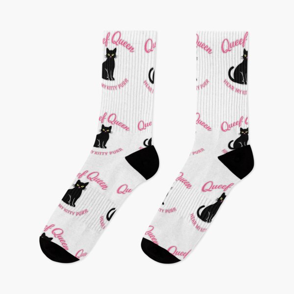 Item preview, Queef Queen – Hear My Kitty Purr Minimal Cat Design designed and sold by MerchlyMike.